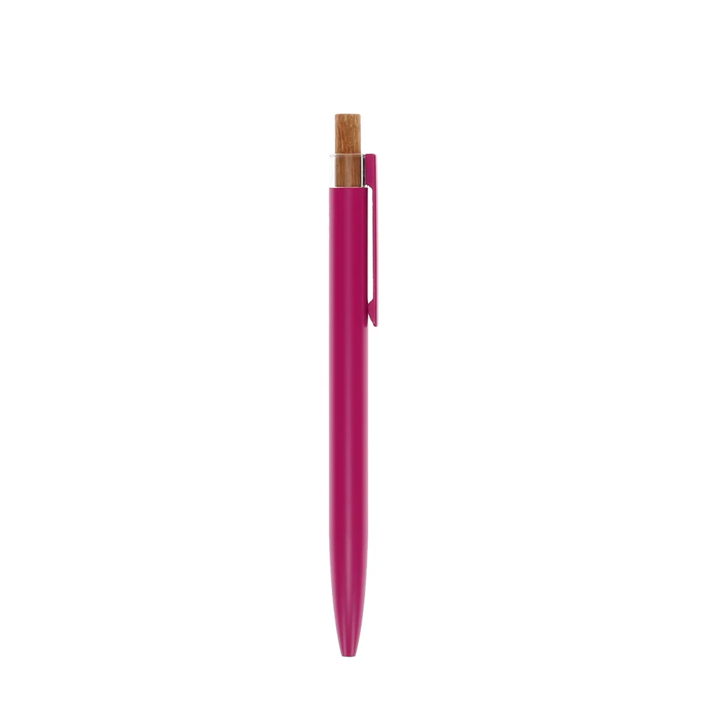 stylo à bille aluminium recyclé - rose vif