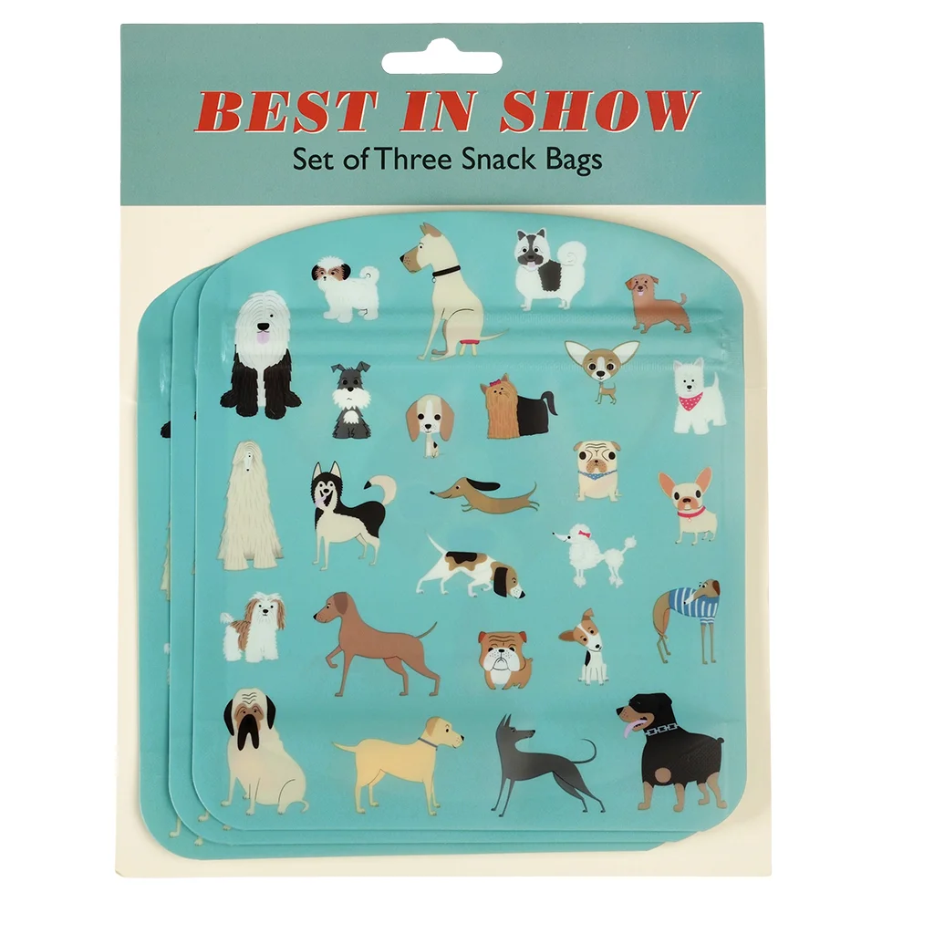 reusable snack bags (set of 3) - best in show