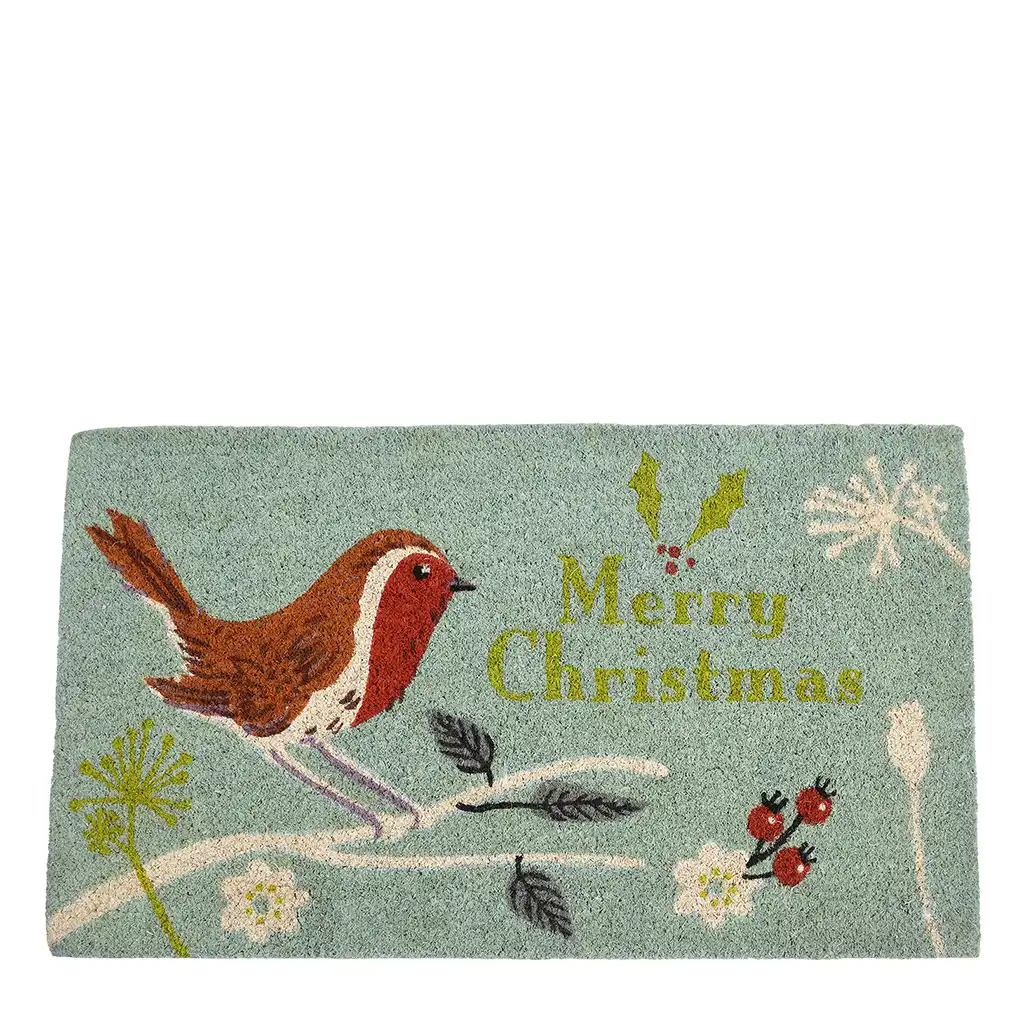 doormat - merry christmas winter walk