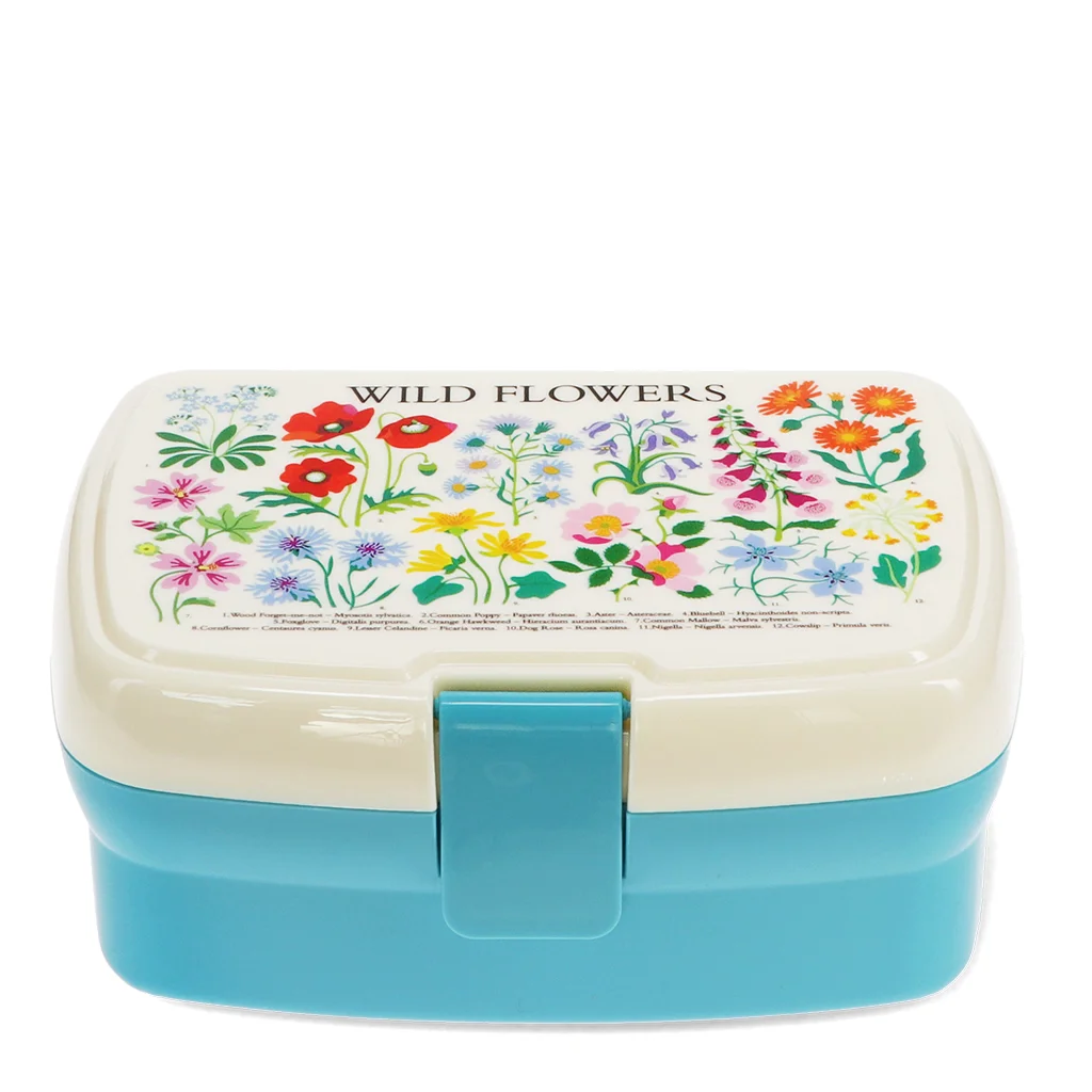 lunchbox mit fach - wild flowers