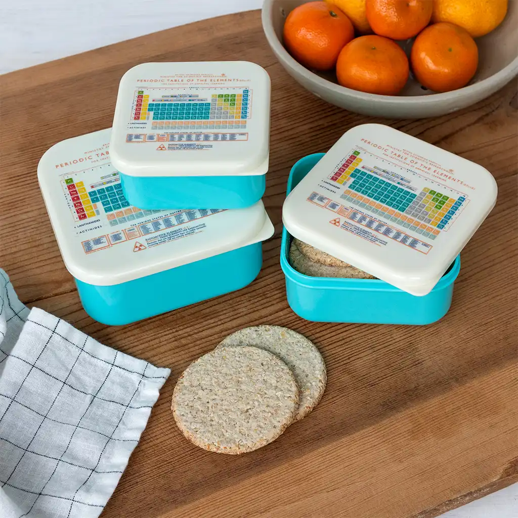 snack boxes (set of 3) - periodic table