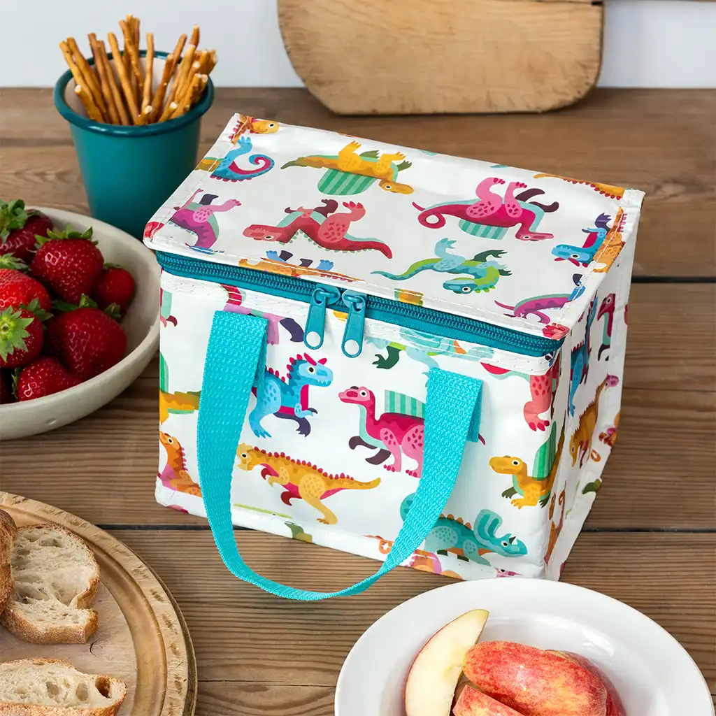 insulated lunch bag - baby dinos