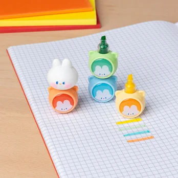 stackable highlighters set - bunny stackable highlighters set - bunny