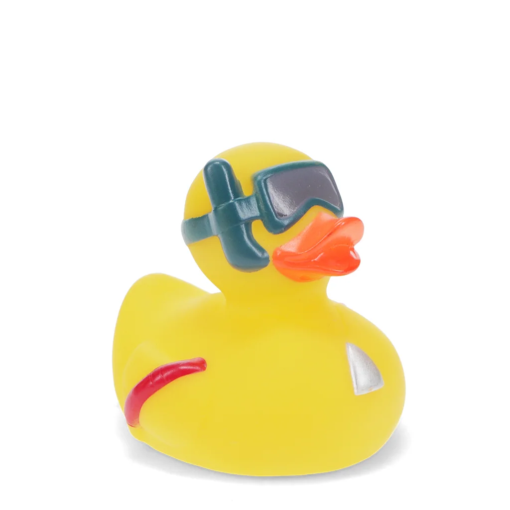 bath toy - duck with snorkel (yellow)