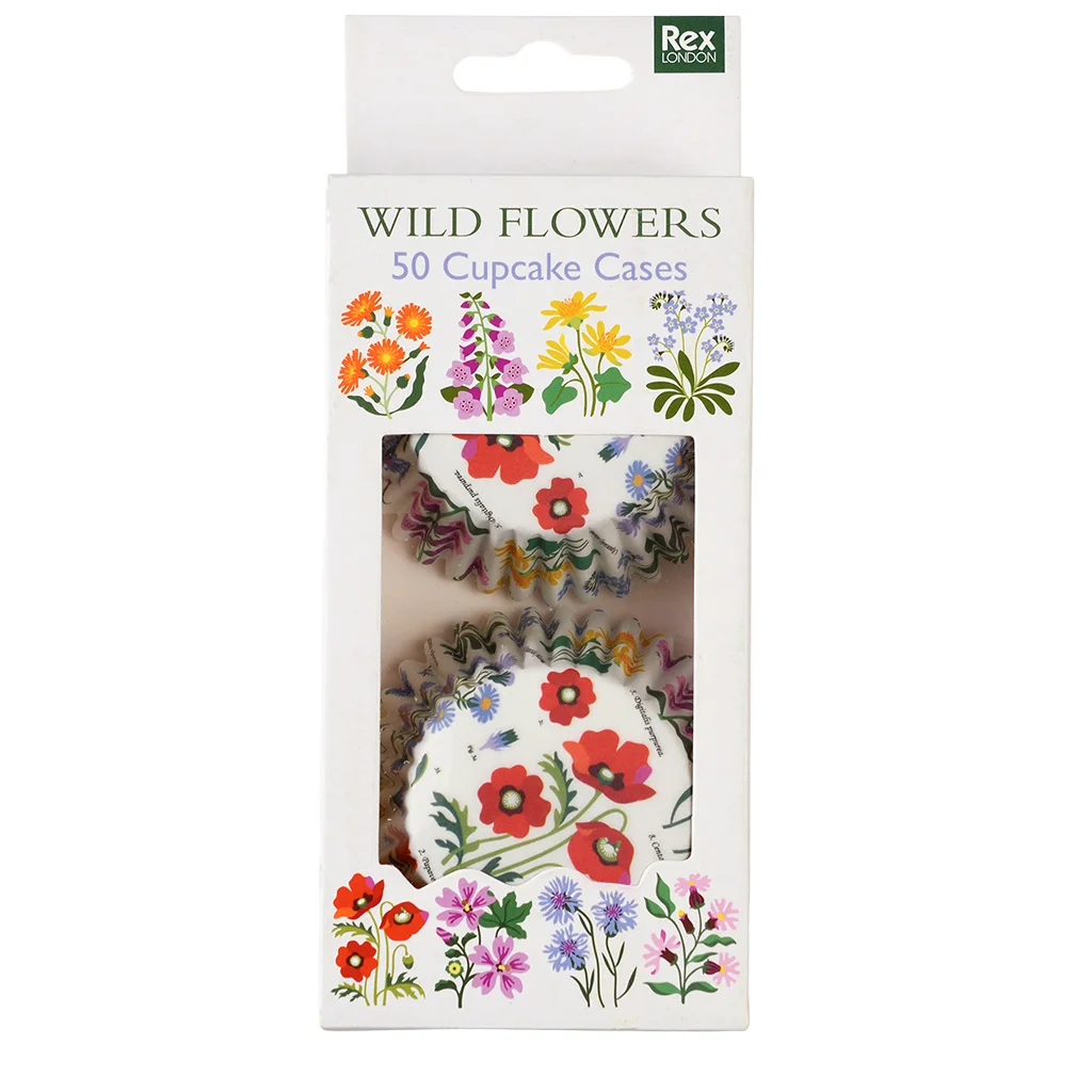 moule à cupcakes wild flowers (lot de 50)