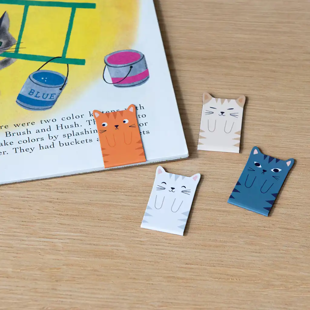 magnetic cat bookmarks (set of 4)