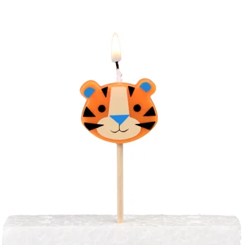 party cake candles (set of 6 ) - ziggy the tiger party cake candles (set of 6 ) - ziggy the tiger