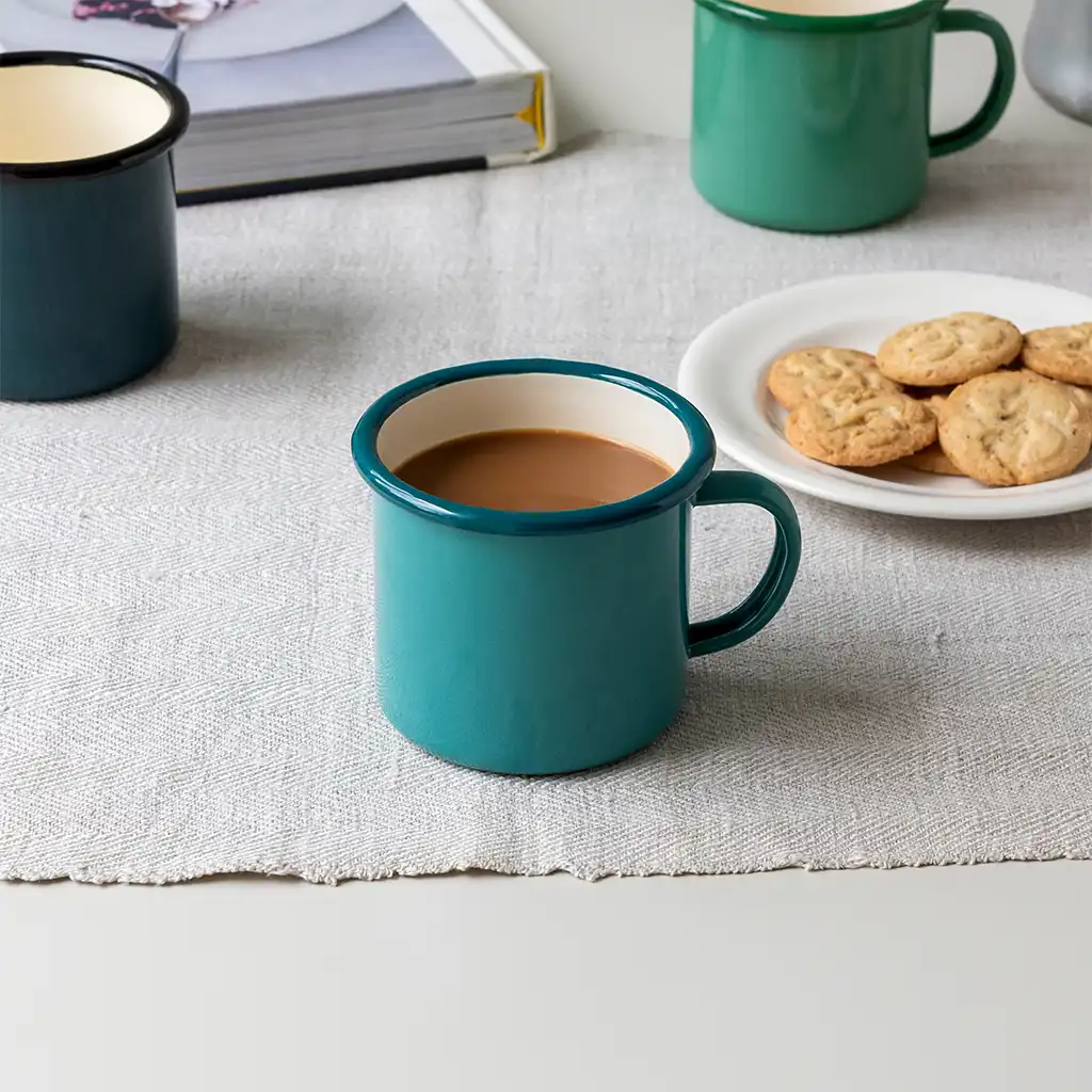 enamel mug 350ml - teal