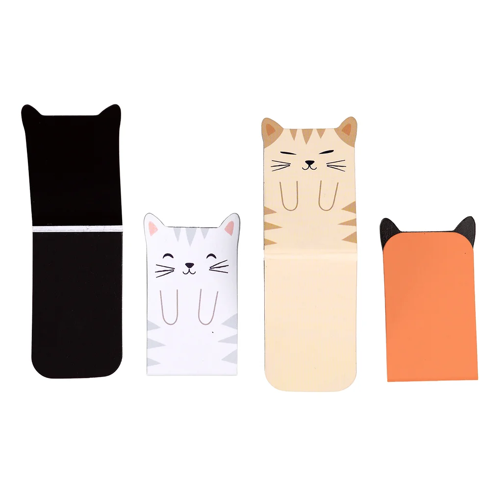 magnetic cat bookmarks (set of 4)