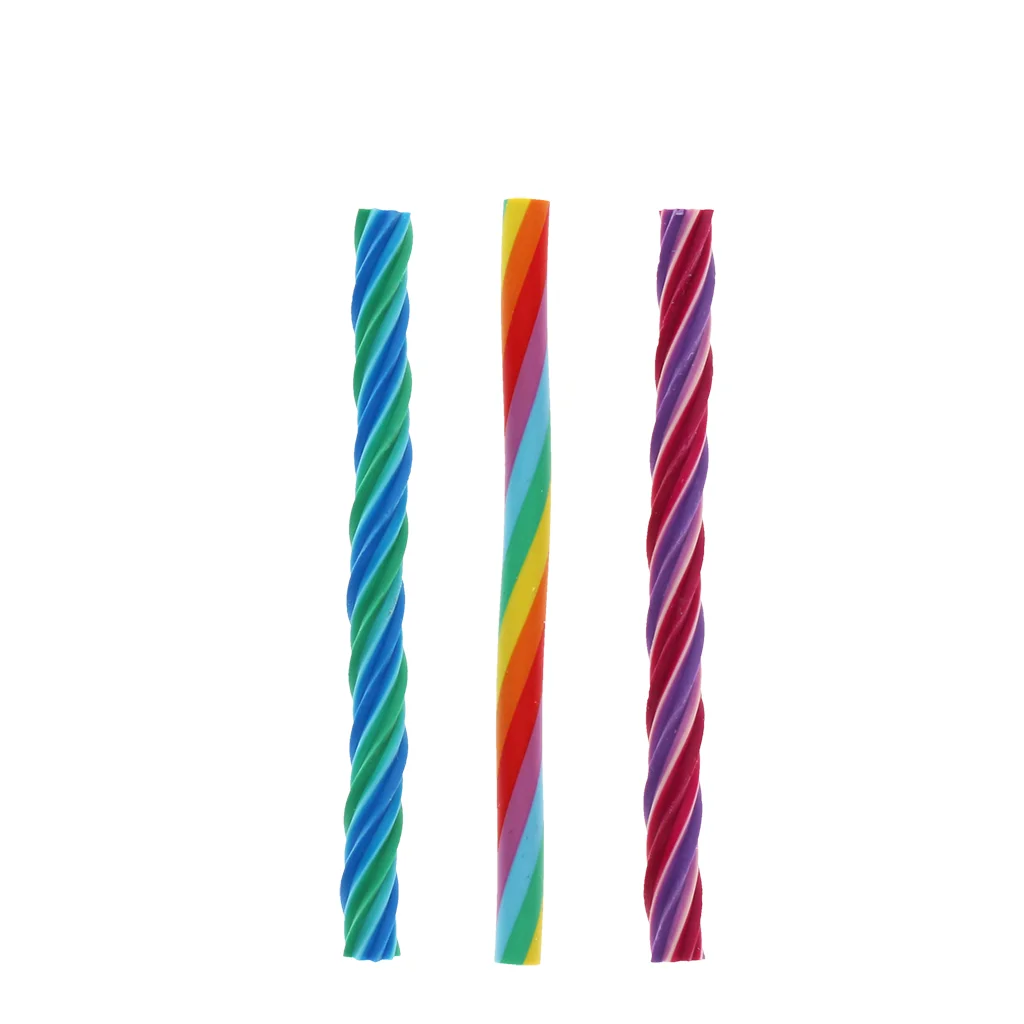 twisted rainbow erasers (set of 3)