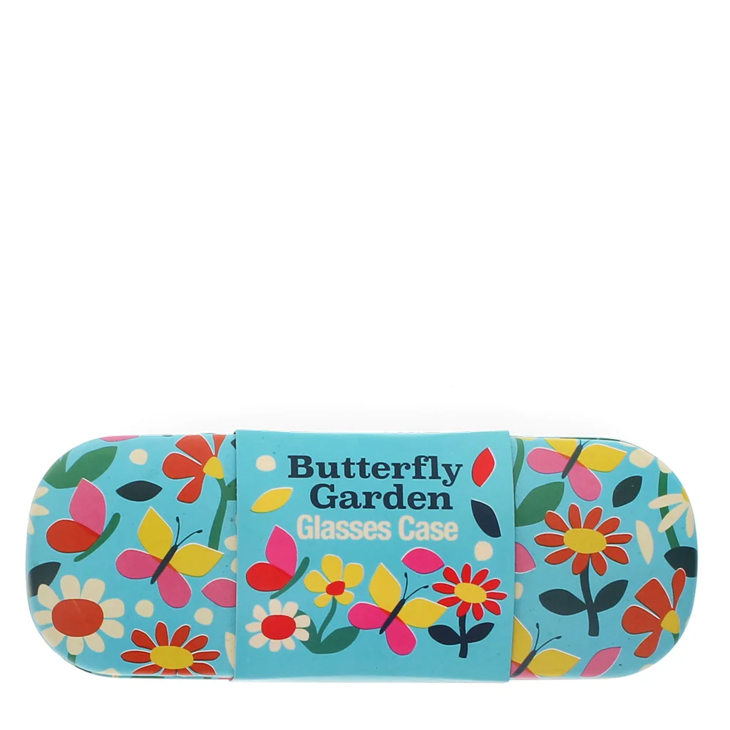 estuche de gafasypaño de limpieza butterfly garden