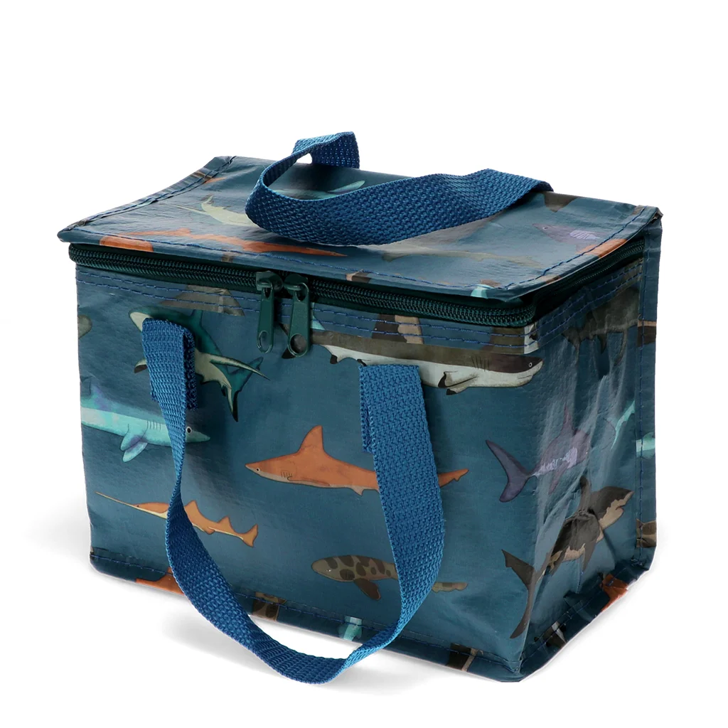 insulated lunch bag - sharks