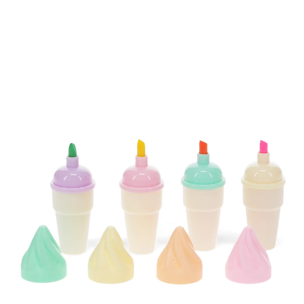 mini highlighters (set of 4) - ice cream