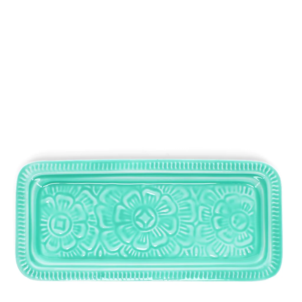 enamel trinket tray - aqua