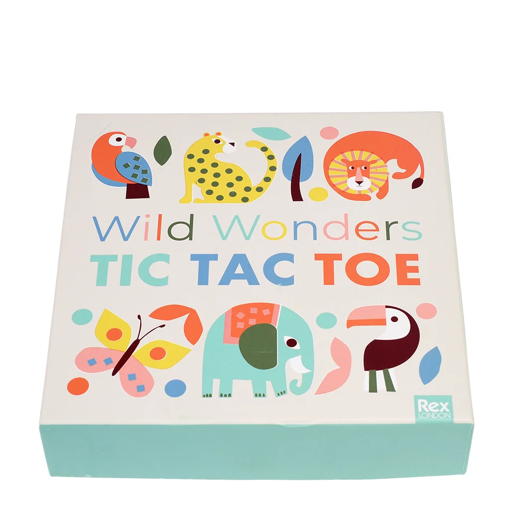 tic tac toe en bois wild wonders