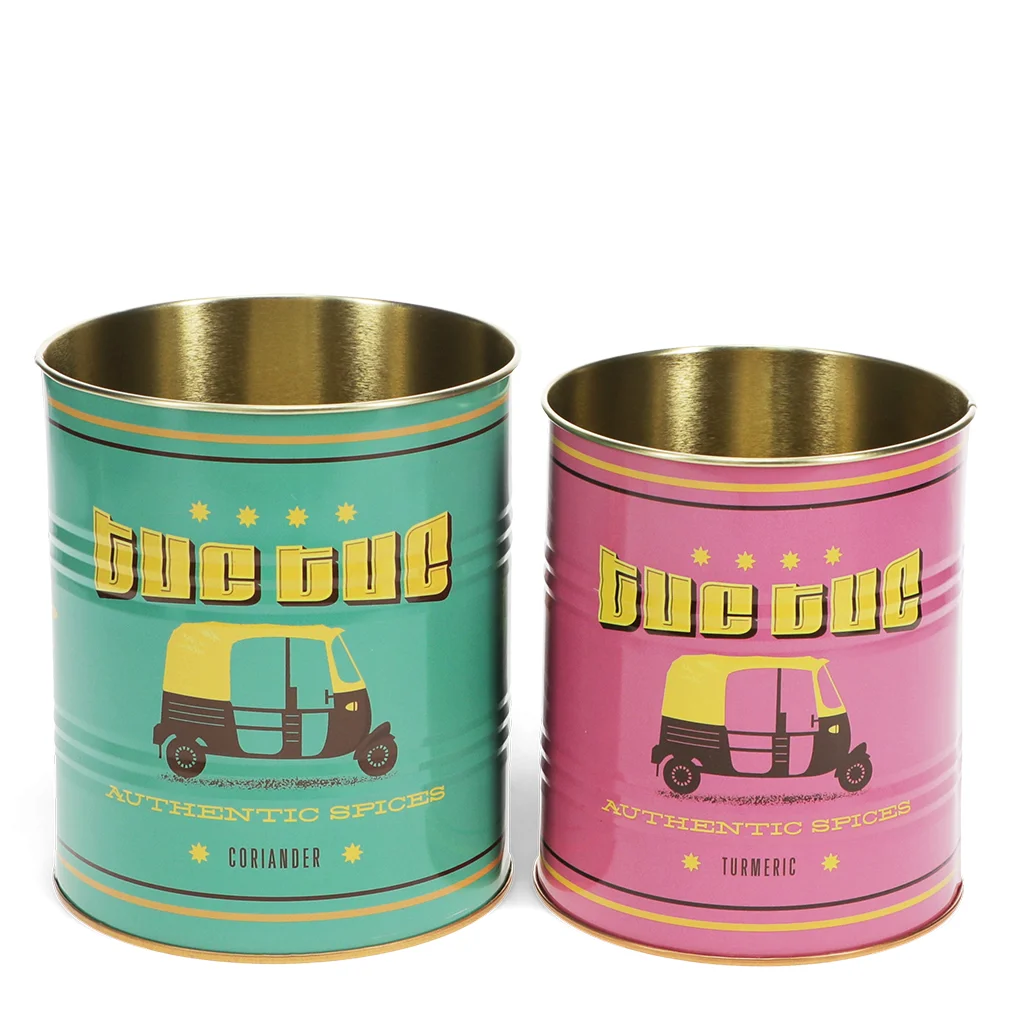 medium storage tins (set of 2) - tuc-tuc