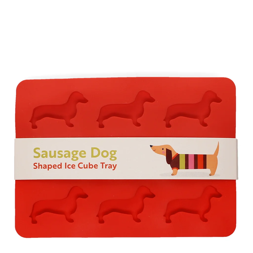 bac à glaçons en silicone - chien saucisse