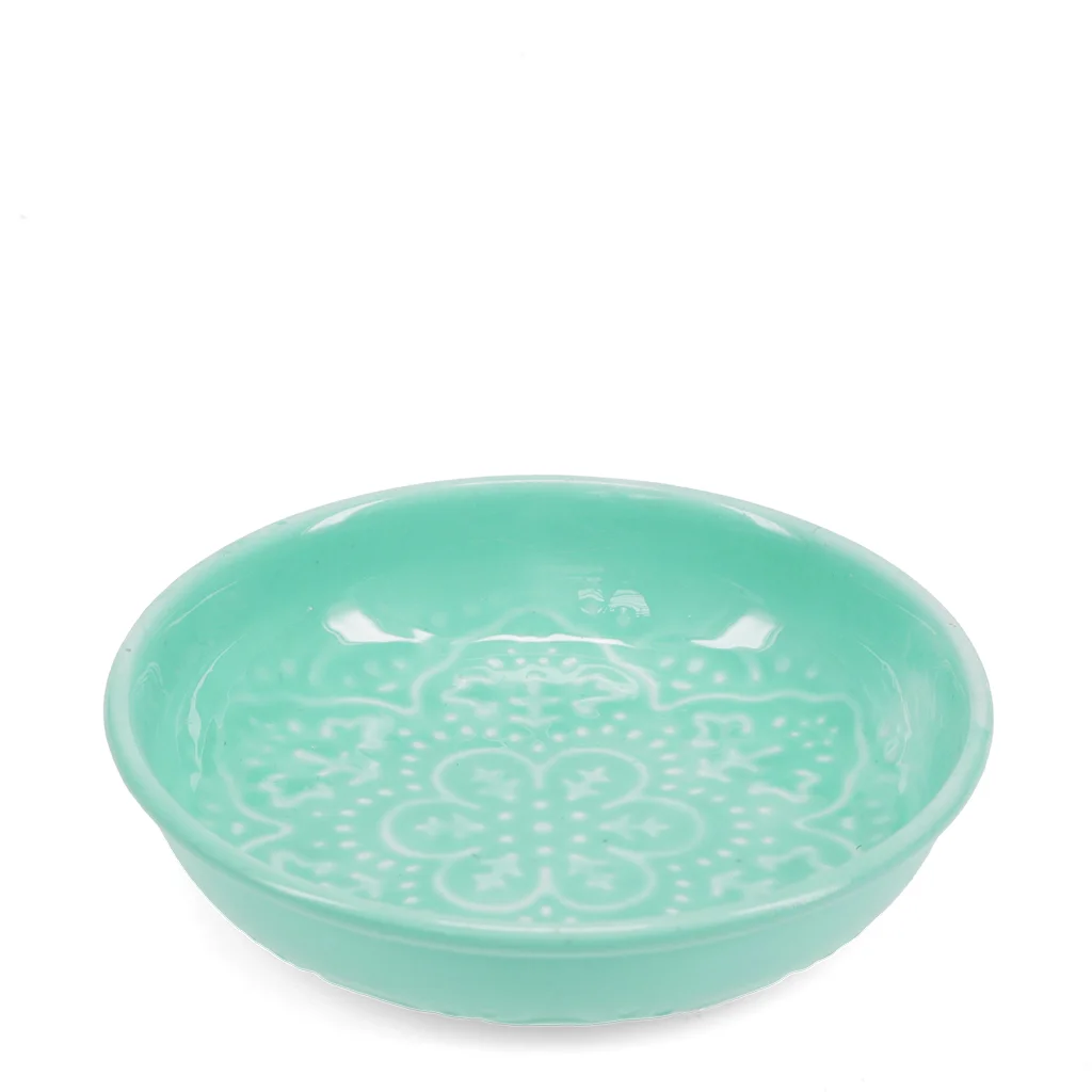 enamel trinket dish - aqua