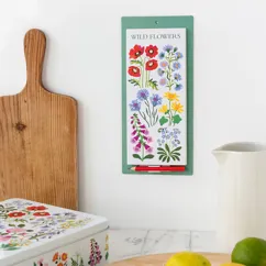 magnetic shopping list - wild flowers magnetic shopping list - wild flowers