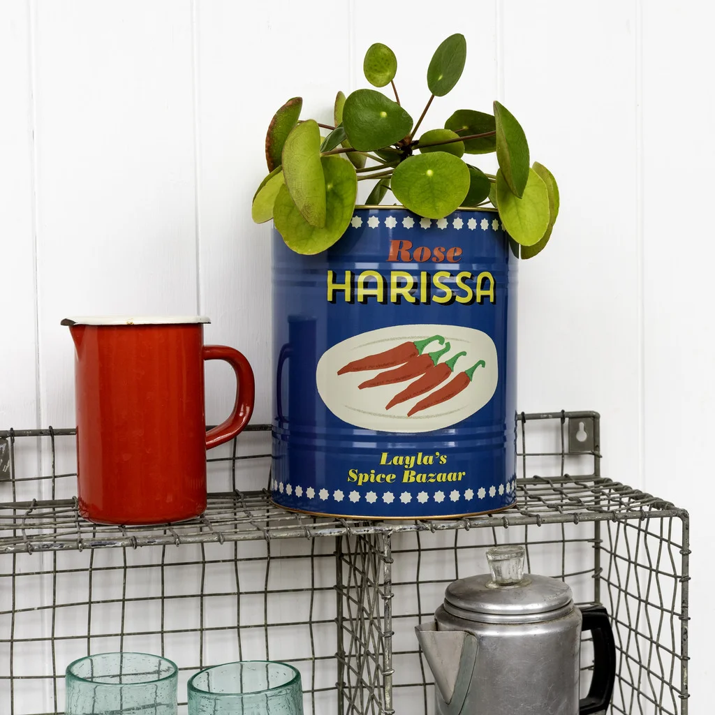 xl storage tins (set of 2) - lemons and harissa