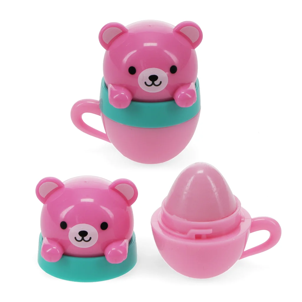 mini-lippenbalsam mit beerenduft (sortiert) - teetasse animal friends