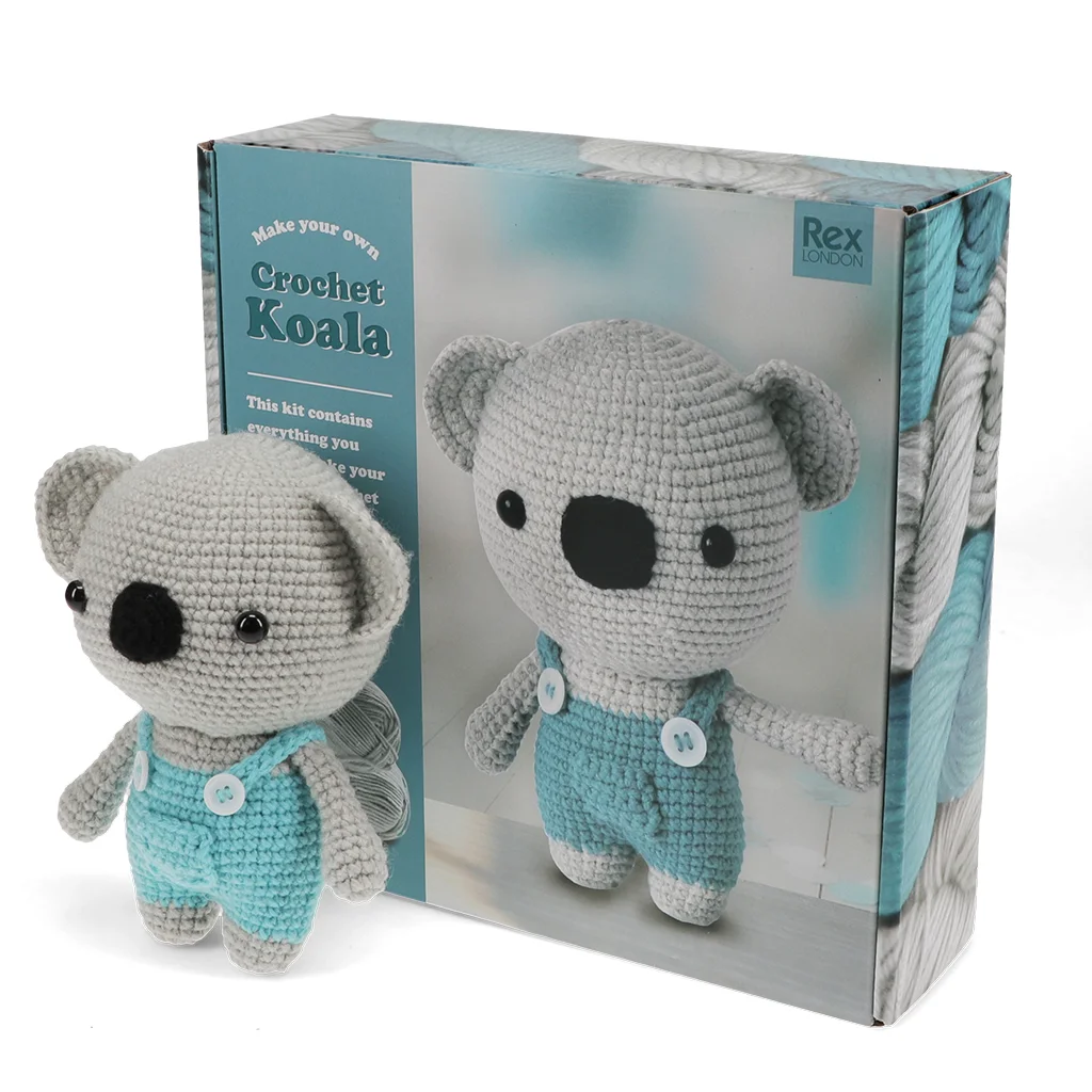 make your own crochet animal kit - koala