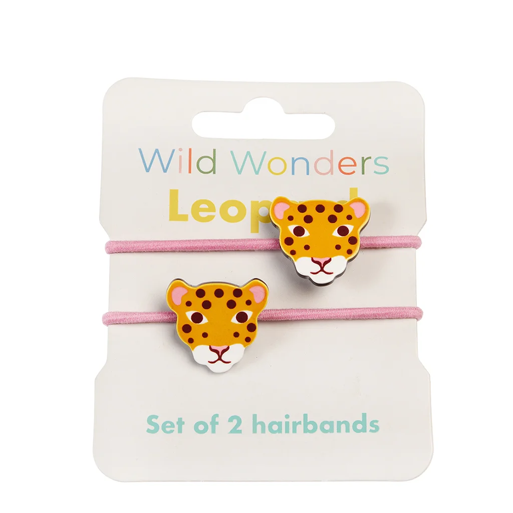 elastiques a cheveux wild wonders leopard (lot de 2)