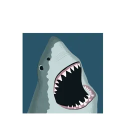greetings card - shark greetings card - shark