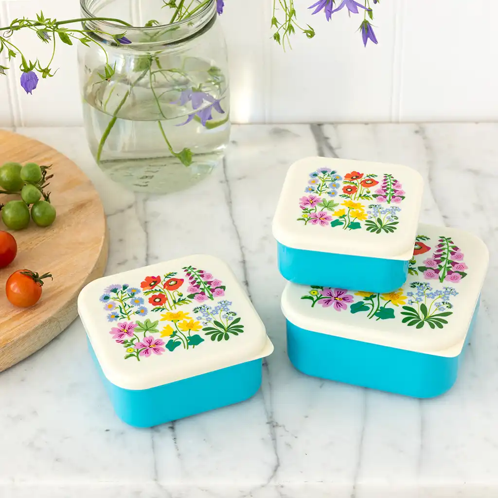 snackdosen wild flowers (3-er set)