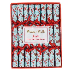 mini christmas tree decorations (pack of 8) - winter walk mini christmas tree decorations (pack of 8) - winter walk