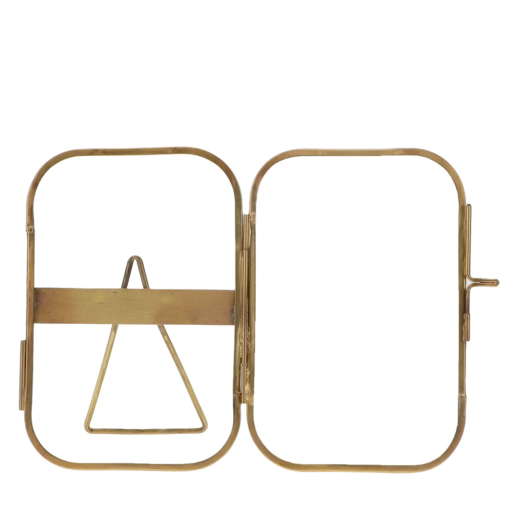 rounded standing brass frame 10x15cm