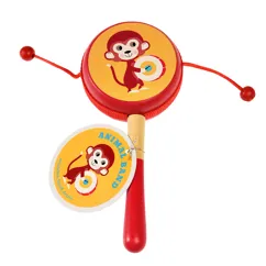 rattle drum - animal band rattle drum - animal band