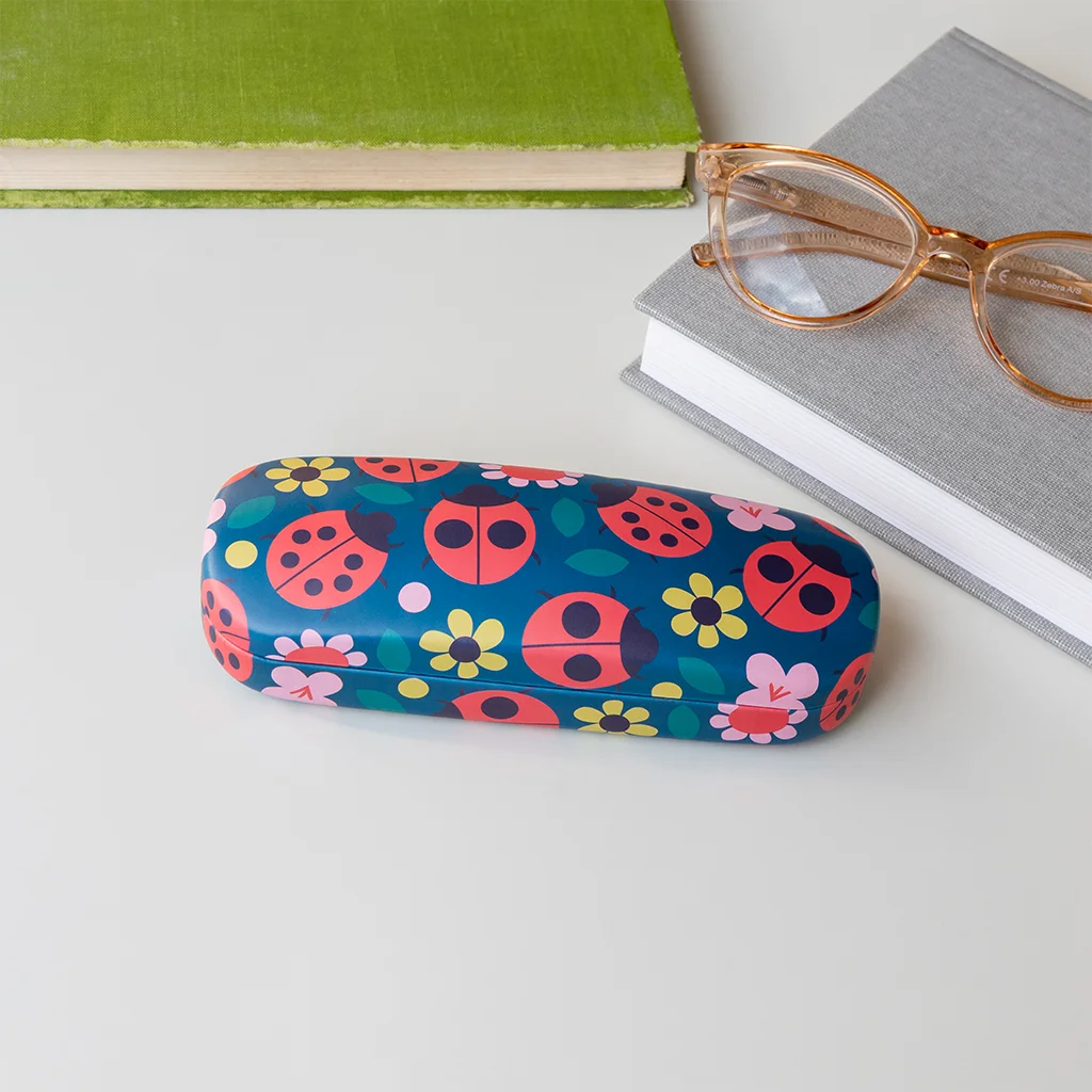 glasses case & cleaning cloth - ladybird