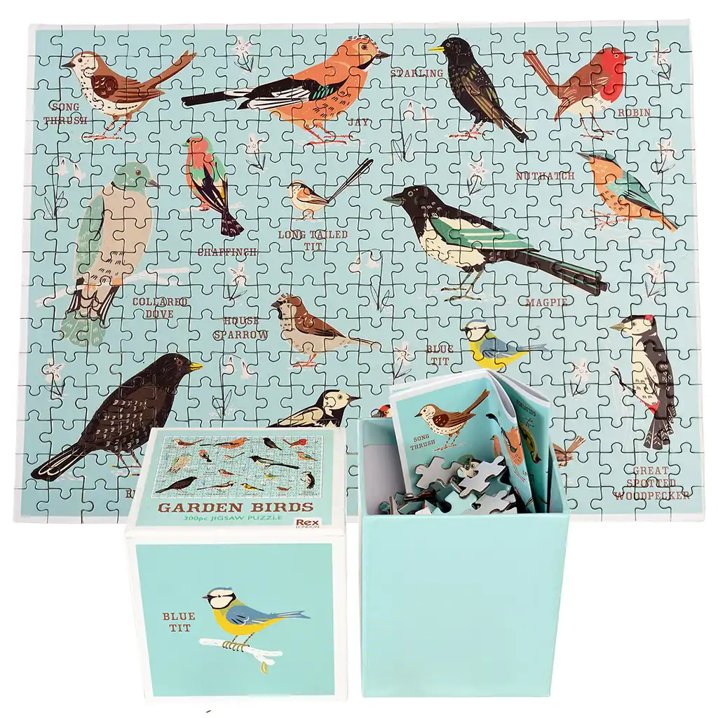 jigsaw puzzle (300 pieces) - garden birds