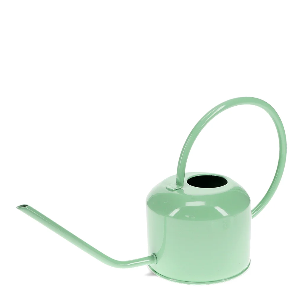 metal watering can 1ltr - pistachio green