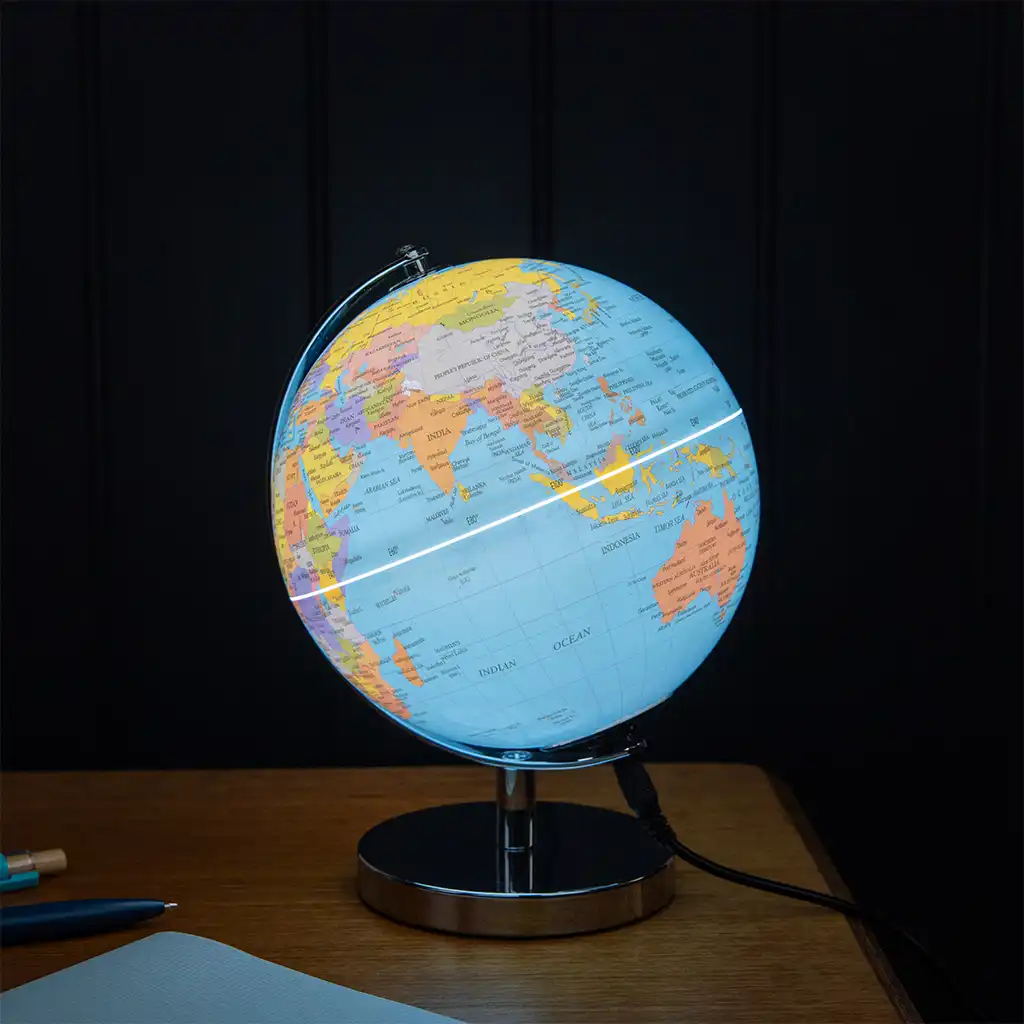 lampe globe terrestre usb (14,2 cm) - classique