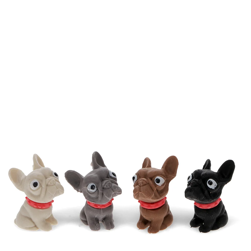 gommes (lot de 4) - chiens