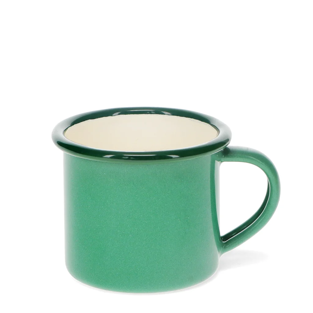 enamel espresso mug 150ml - green