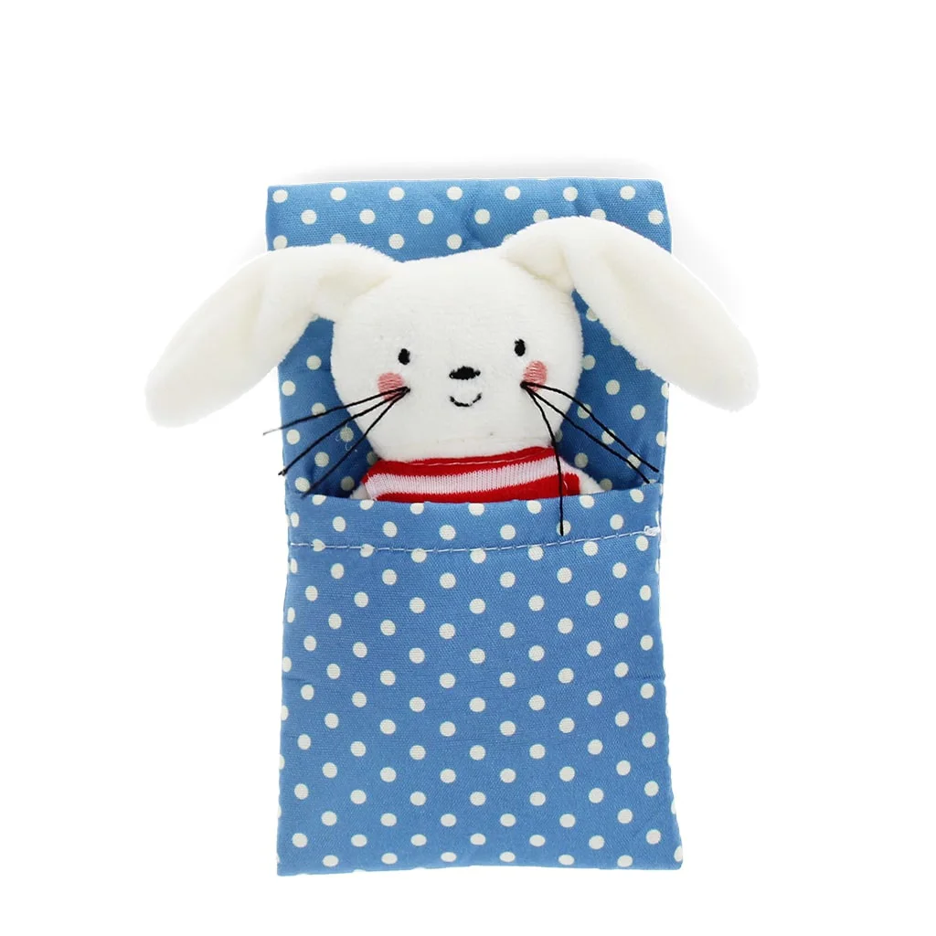 mini bunny in a little box - soft toy