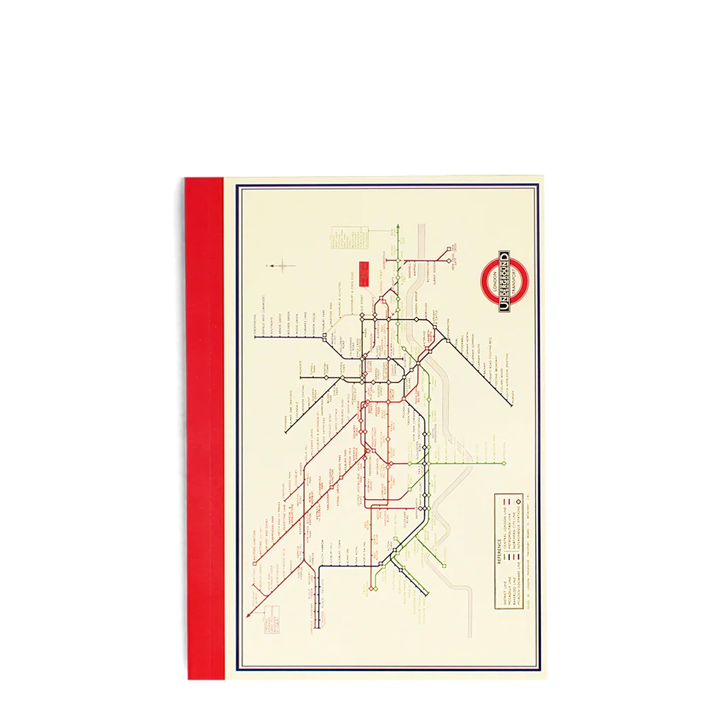 carnet a6 - tfl plan métro