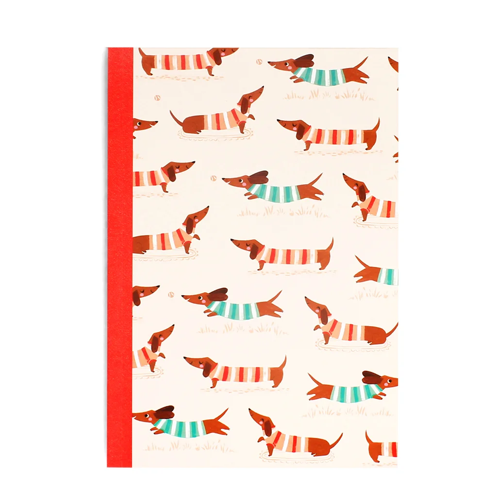 cuaderno a5 - perro salchicha (estampado)