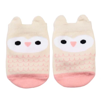 pair of baby socks - pink owl pair of baby socks - pink owl