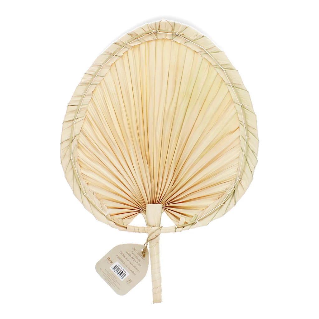 palm leaf hand fan