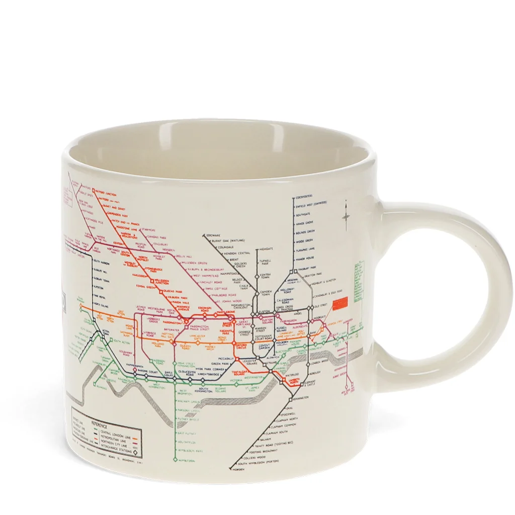 tasse en céramique - tfl plan métro