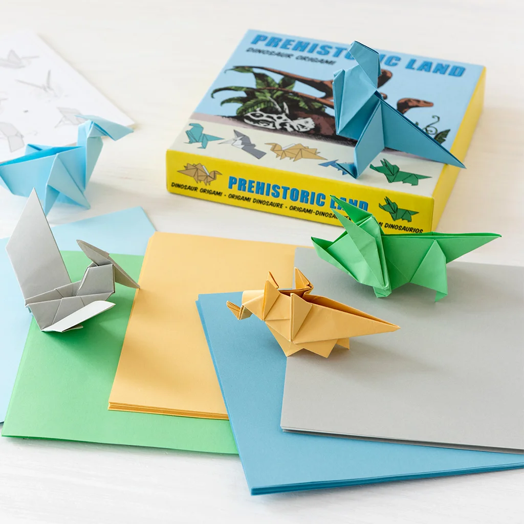 kit de origami prehistoric land