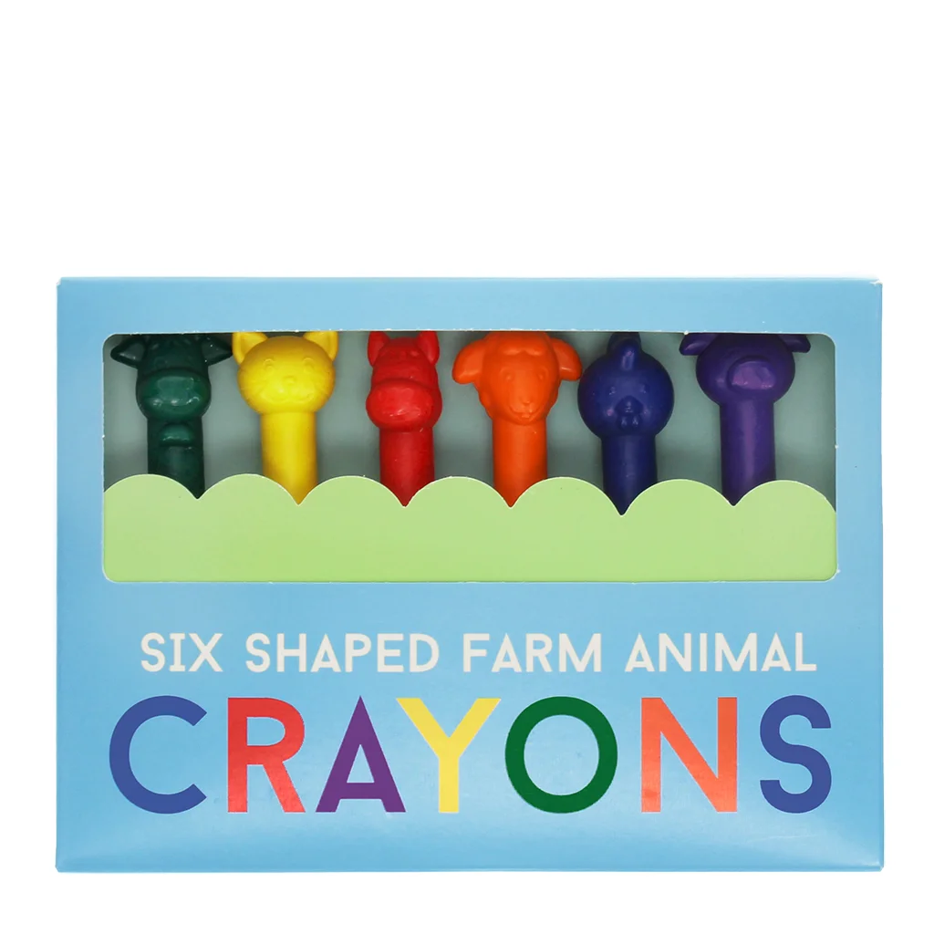 crayons têtes d'animaux (lot de 6)