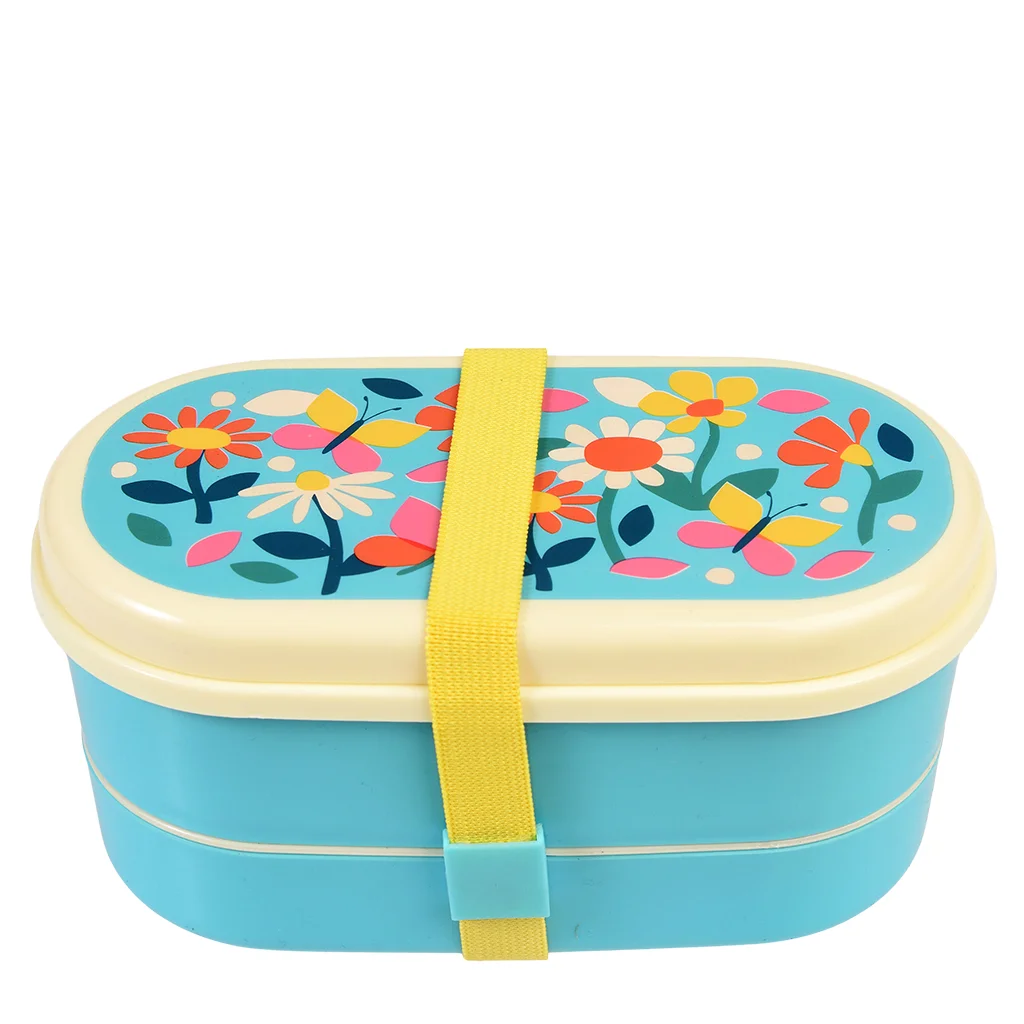 children's bento box - butterfly garden