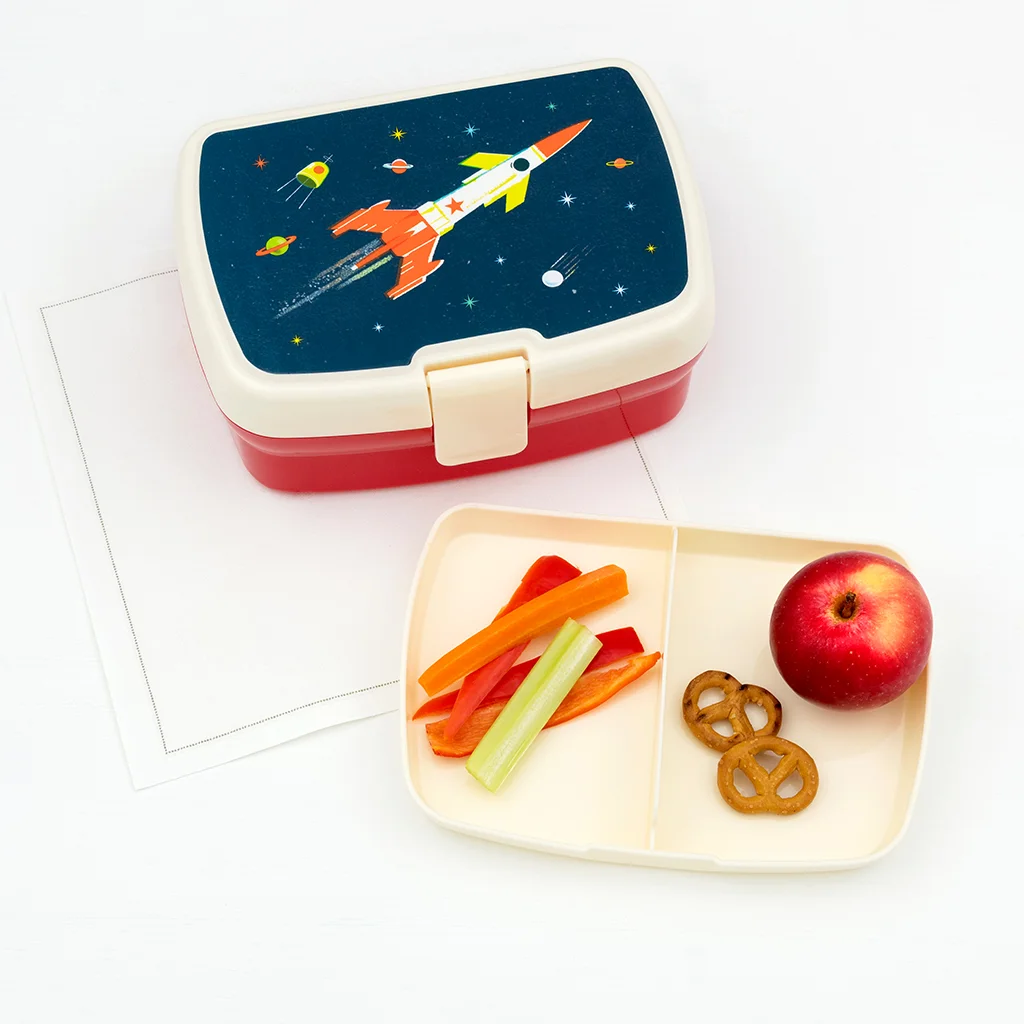 lunch box with tray - space age