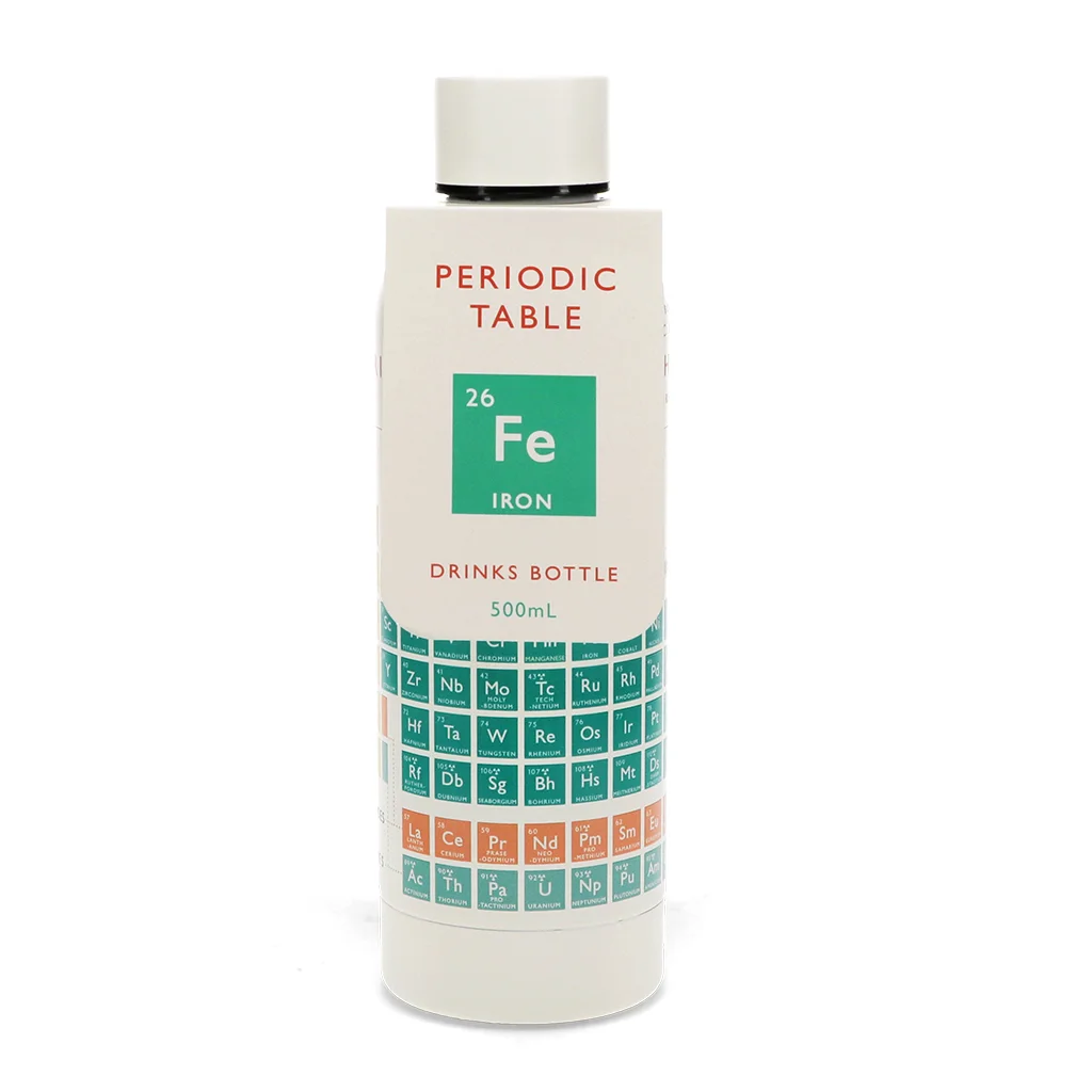 gourde en acier inoxydable 500 ml - periodic table