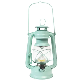 led hurricane lantern - aqua led hurricane lantern - aqua